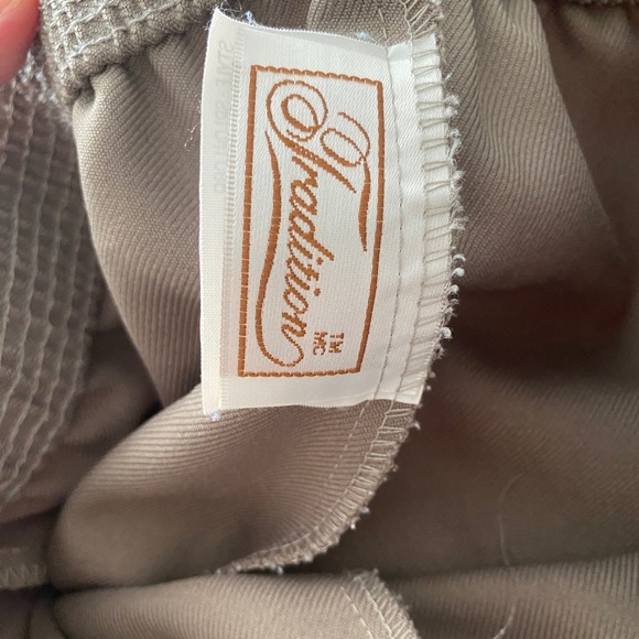 Vintage High Rise Trousers, khaki beige. Elastic. Like-new condition, M - Picture 6 of 6